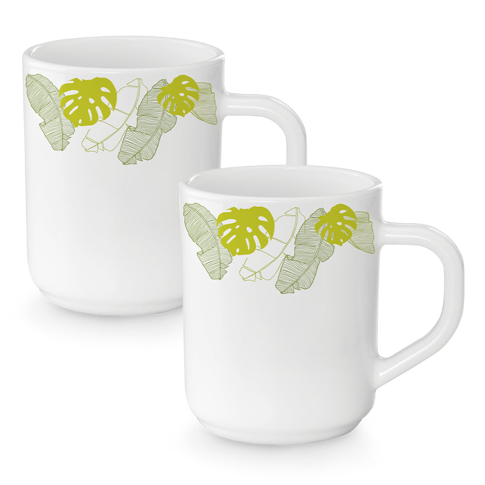Larah By Borosil Tropical Mug Set, 240ml x 2