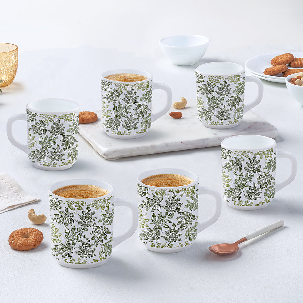 Larah by Borosil Maria Mug Set, 240ml x 6