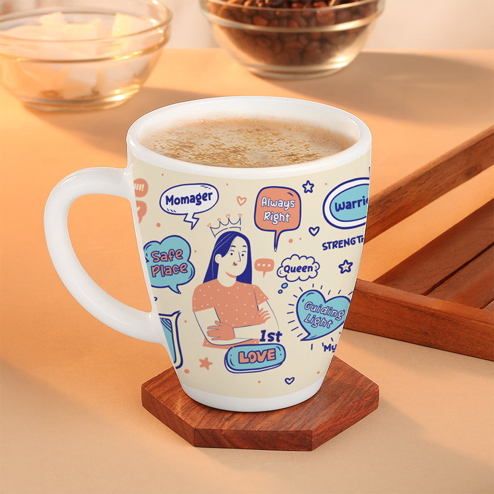 Larah by Borosil My Mother is My Back Bone, Coffee Mug, 390 ml