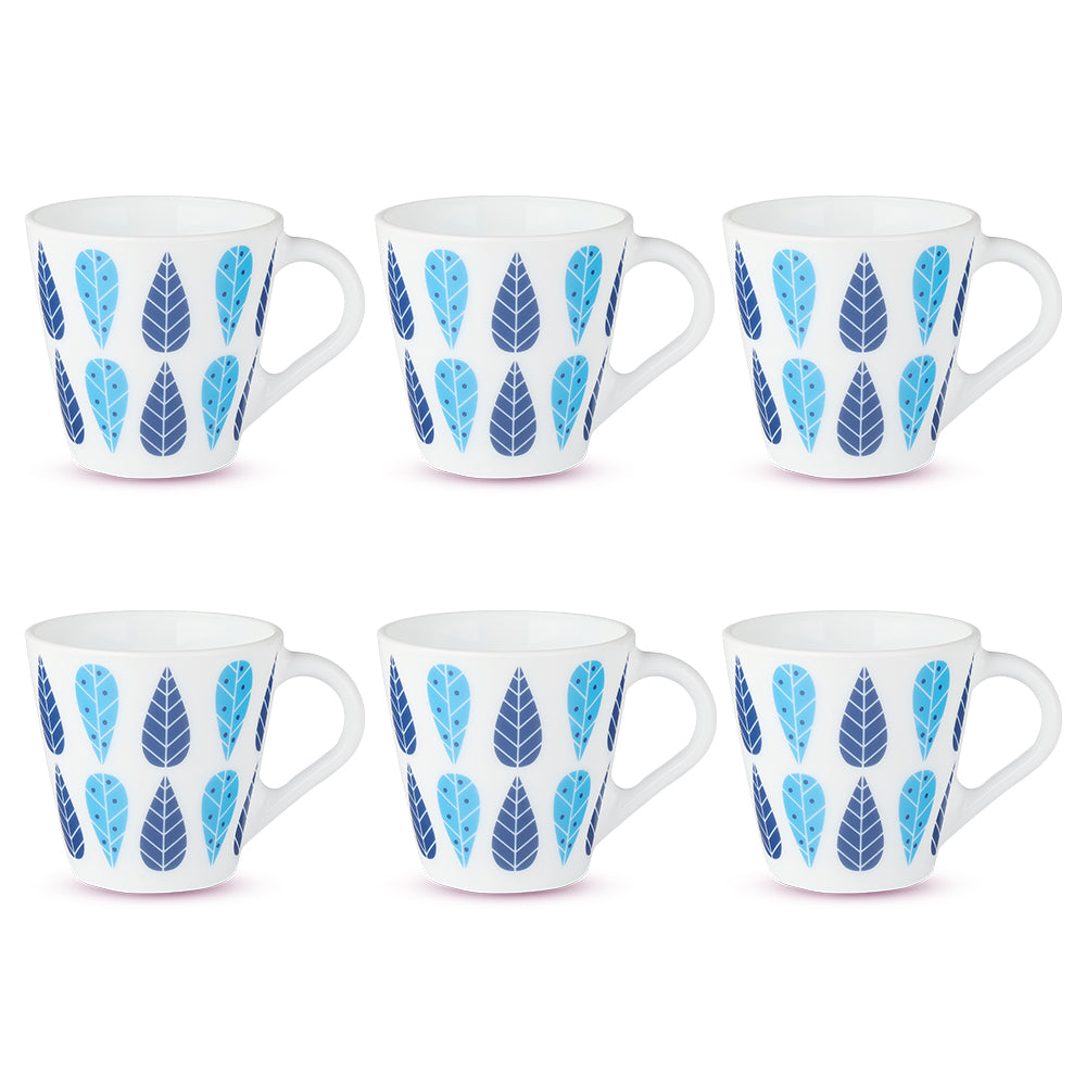 Larah by Borosil Novelty Fable Mug Set, 110ml x 6