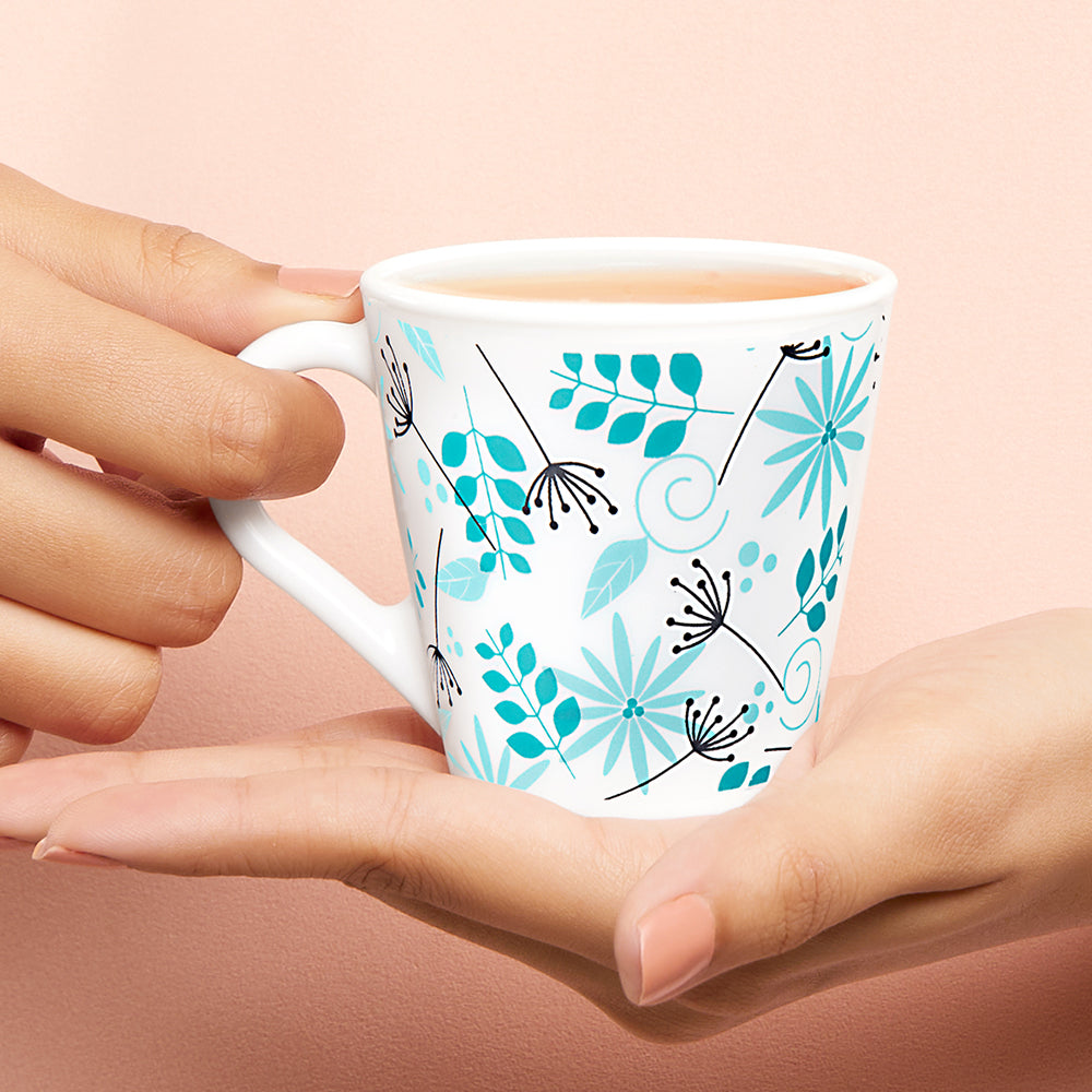 Larah by Borosil Novelty Stardust Mug Set, 160ml x 6