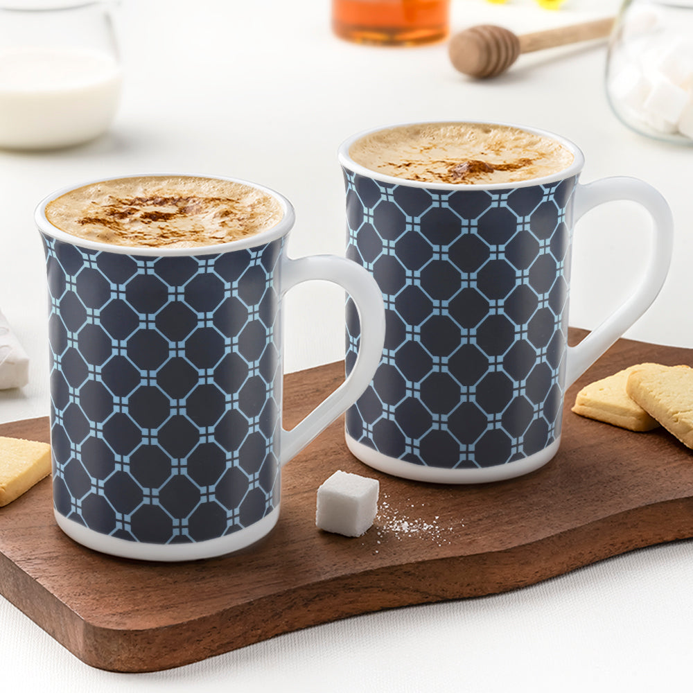 Larah by Borosil Kazak Blue Mug, 2 x 350ml